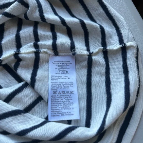 J. Crew Striped T-Shirt - Black and White - Picture 6 of 6